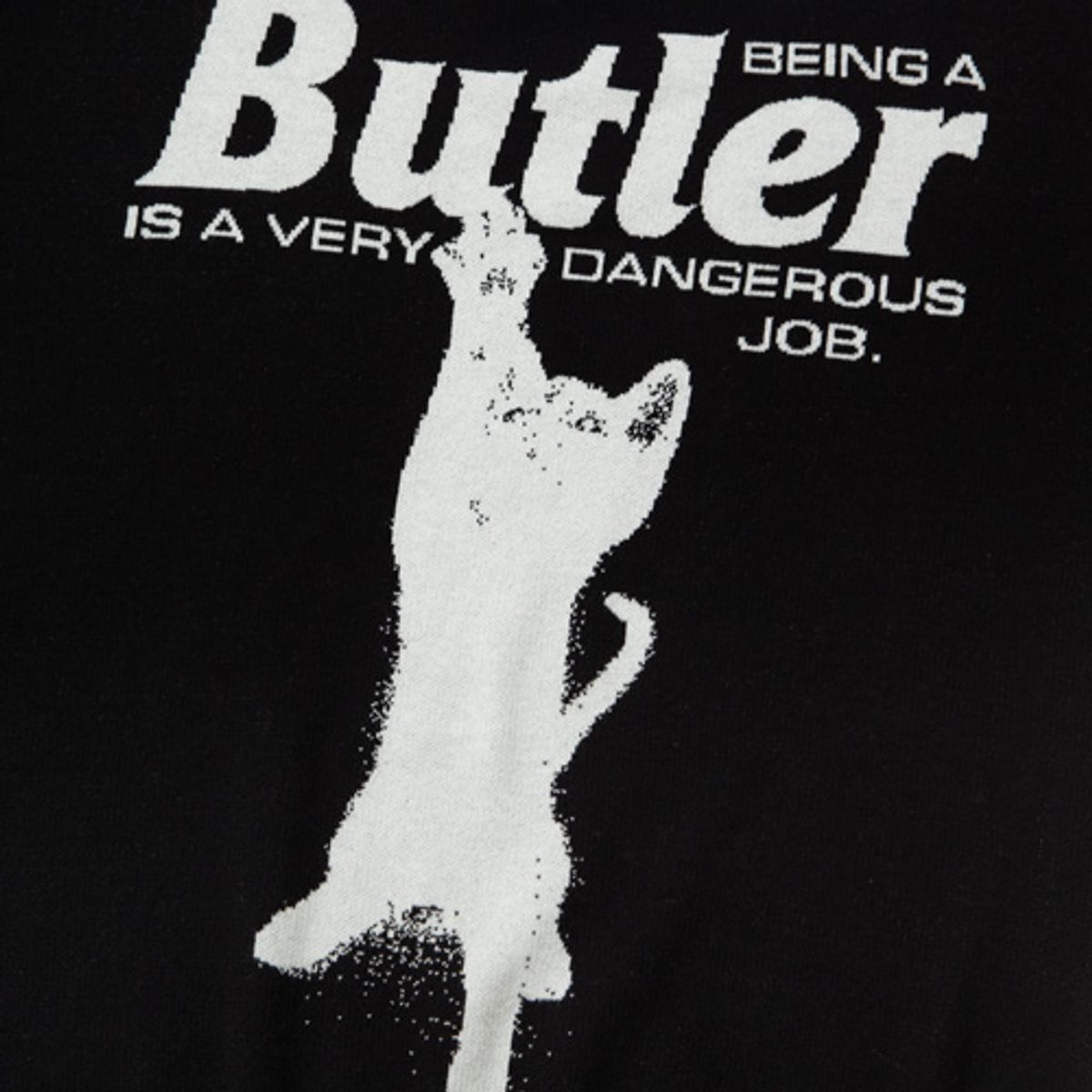 크루치(KRUCHI) CAT BUTLER Knit Sweater (BLACK)