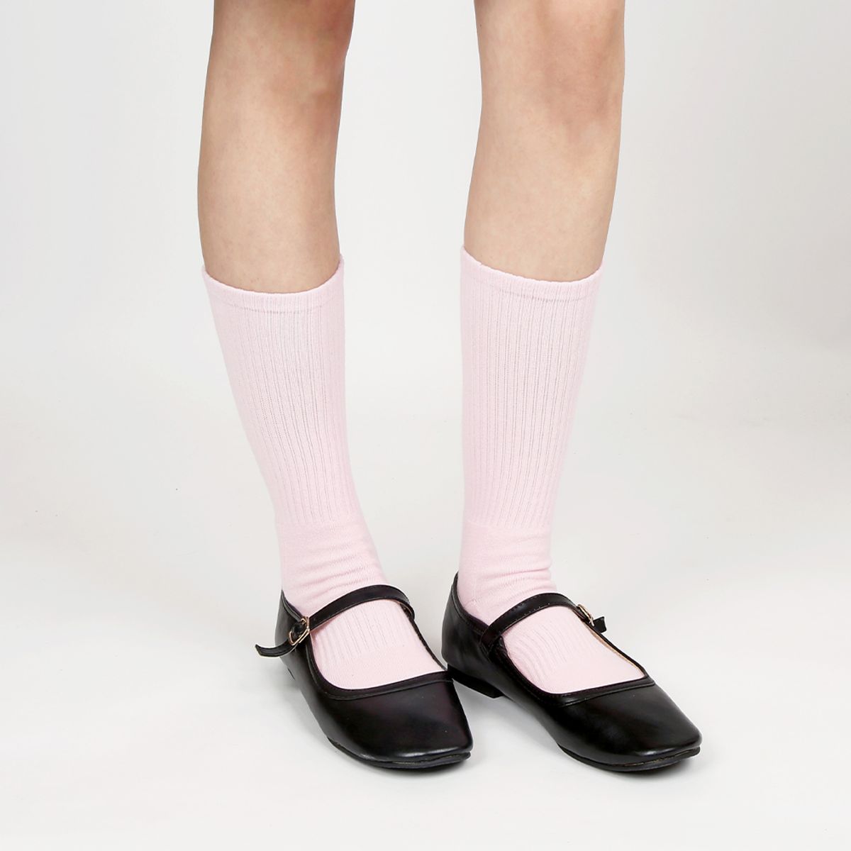 삭스에이(SOCKSA) [2켤레] 올데이 논슬립 미끄럼방지 더블쿠션 156N 무지 크루 필라테스 요가 긴 양말