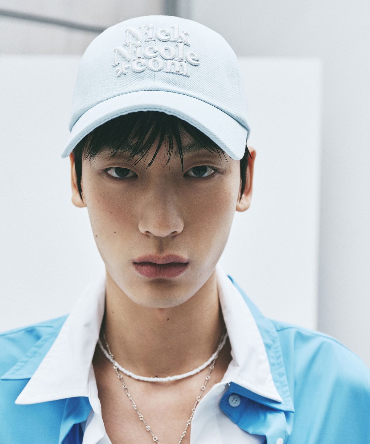 닉앤니콜(NICK&NICOLE) NN DOTCOM SIGNATURE BALL CAP_DENIM SKY BLUE