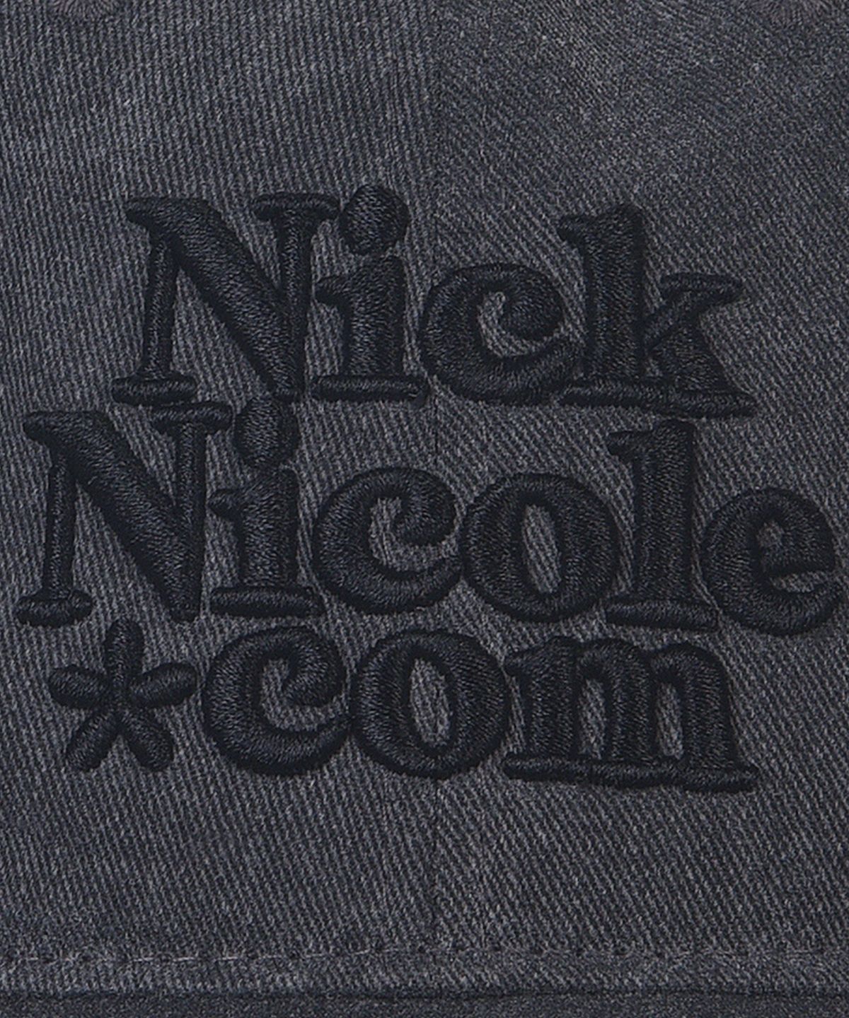 닉앤니콜(NICK&NICOLE) NN DOTCOM SIGNATURE BALL CAP_DENIM CHARCOAL