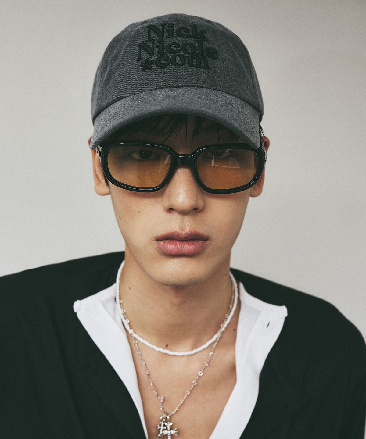 닉앤니콜(NICK&NICOLE) NN DOTCOM SIGNATURE BALL CAP_DENIM CHARCOAL
