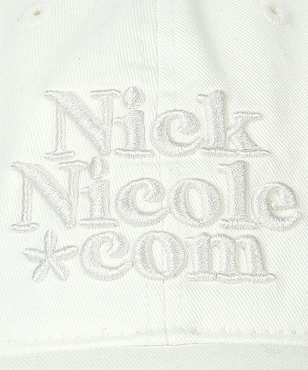 닉앤니콜(NICK&NICOLE) NN DOTCOM SIGNATURE BALL CAP_REAL WHITE