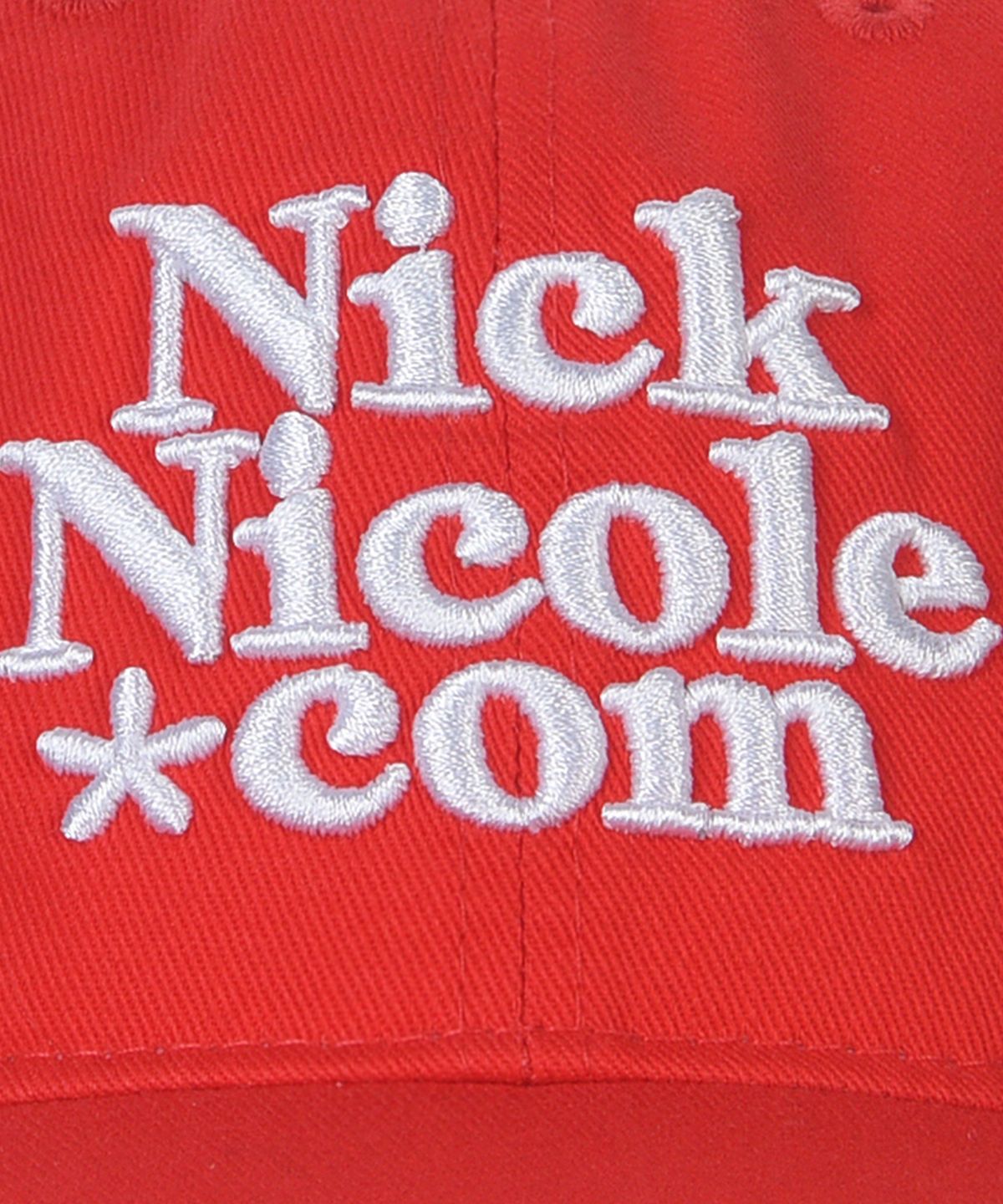닉앤니콜(NICK&NICOLE) NN DOTCOM SIGNATURE BALL CAP_RED