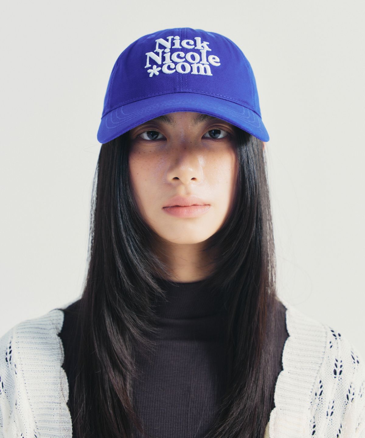 닉앤니콜(NICK&NICOLE) NN DOTCOM SIGNATURE BALL CAP_BLUE