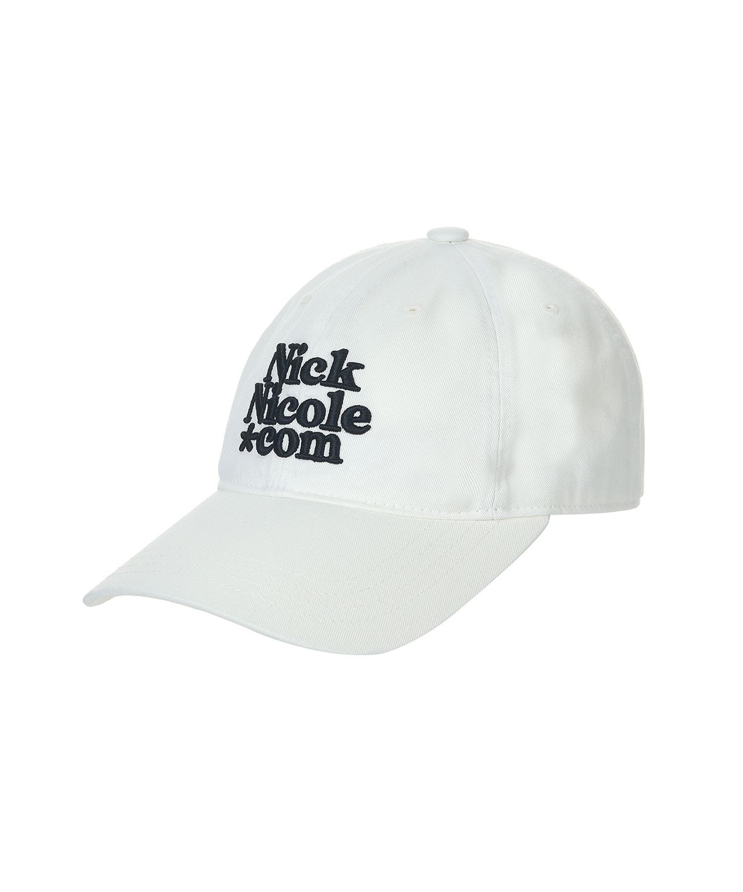 MUSINSA | NICK&NICOLE NN DOTCOM SIGNATURE BALL CAP_WHITE