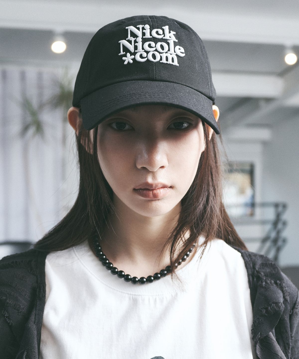 닉앤니콜(NICK&NICOLE) NN DOTCOM SIGNATURE BALL CAP_BLACK
