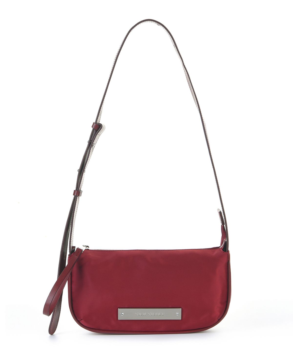 닉앤니콜(NICK&NICOLE) CRYSTAL POUND NYLON BAG_BURGUNDY