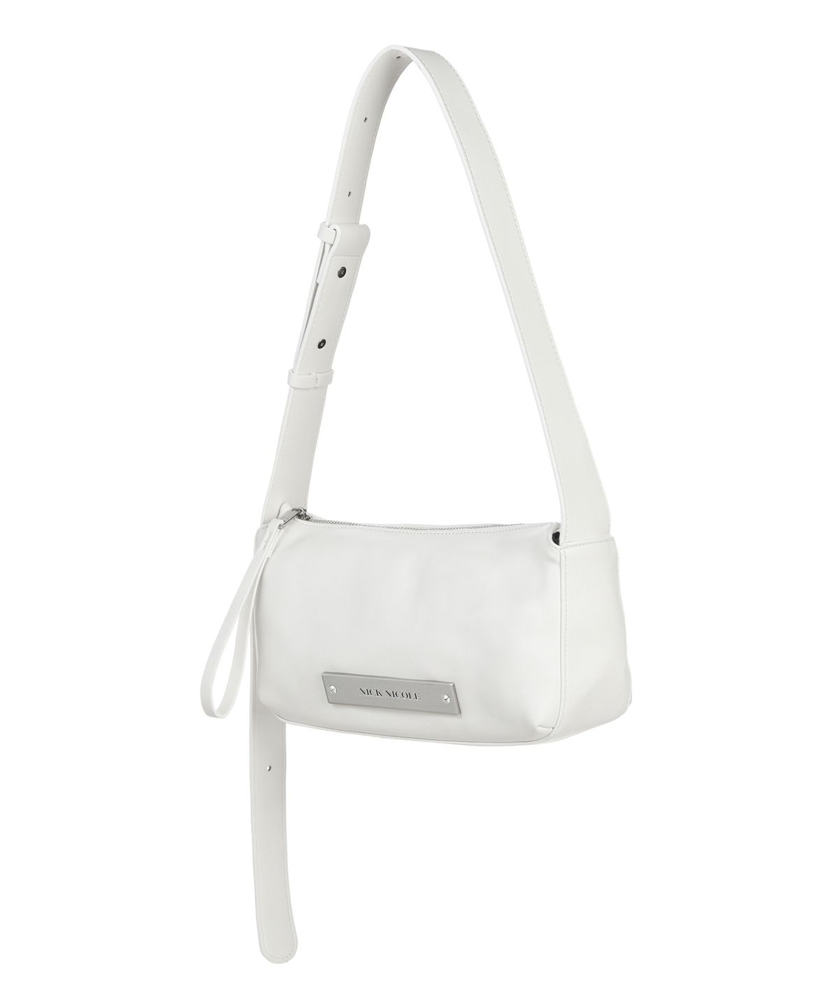 닉앤니콜(NICK&NICOLE) CRYSTAL POUND LEATHER BAG_CREAM