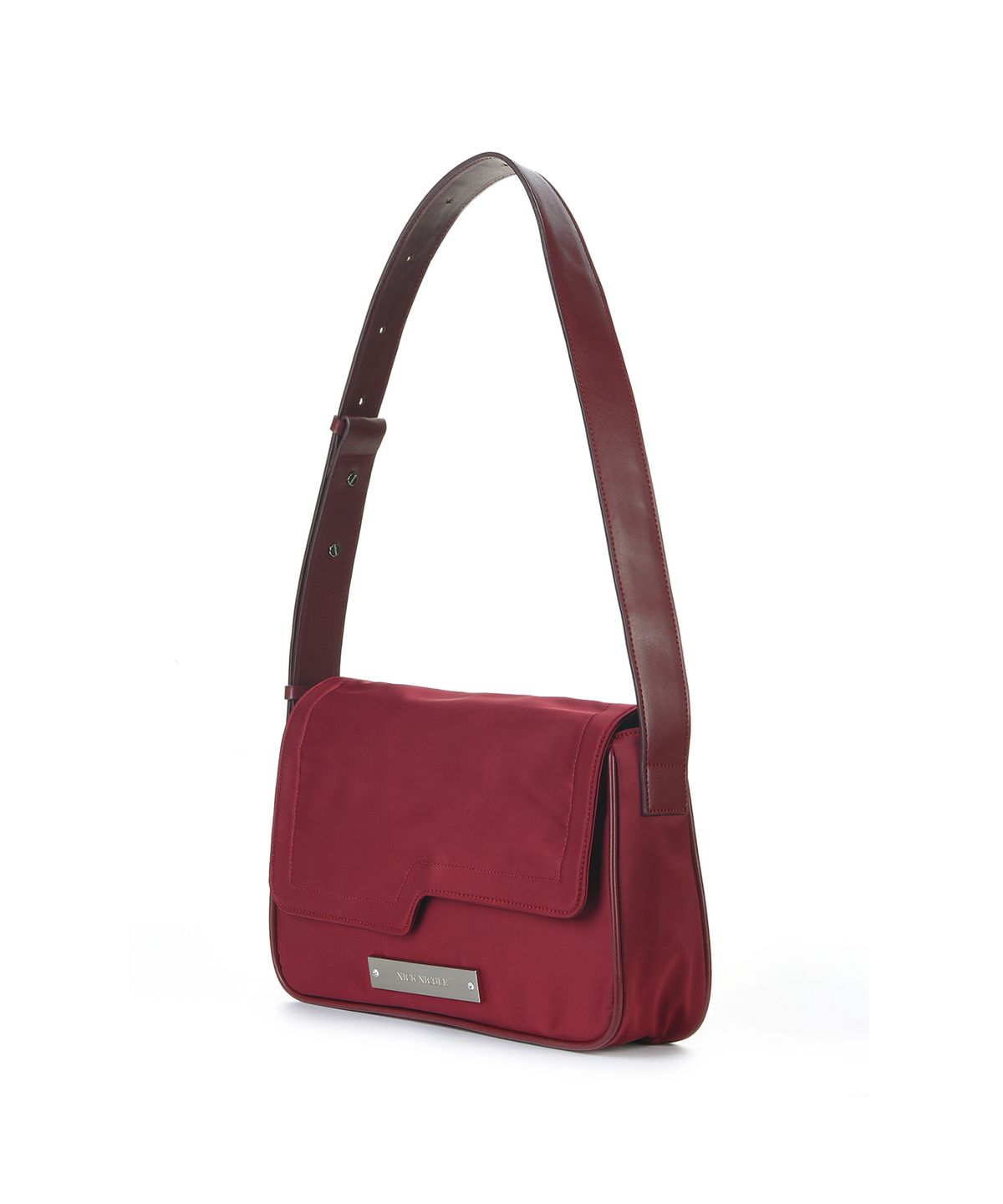닉앤니콜(NICK&NICOLE) CRYSTAL WAVE POINT MESSENGER BAG_BURGUNDY