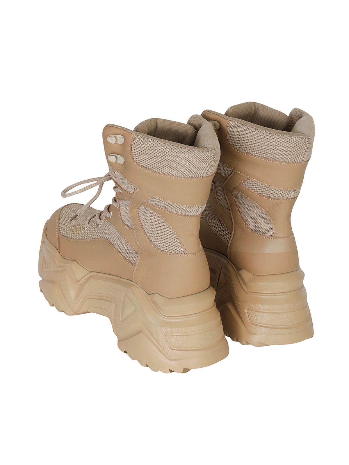 와이이이엘(YEEL) PLATFORM BOOTS SNEAKERS BEIGE