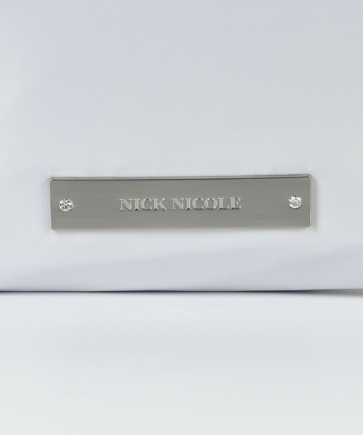 닉앤니콜(NICK&NICOLE) CRYSTAL NYLON MULTI WAY BAG_SILVER