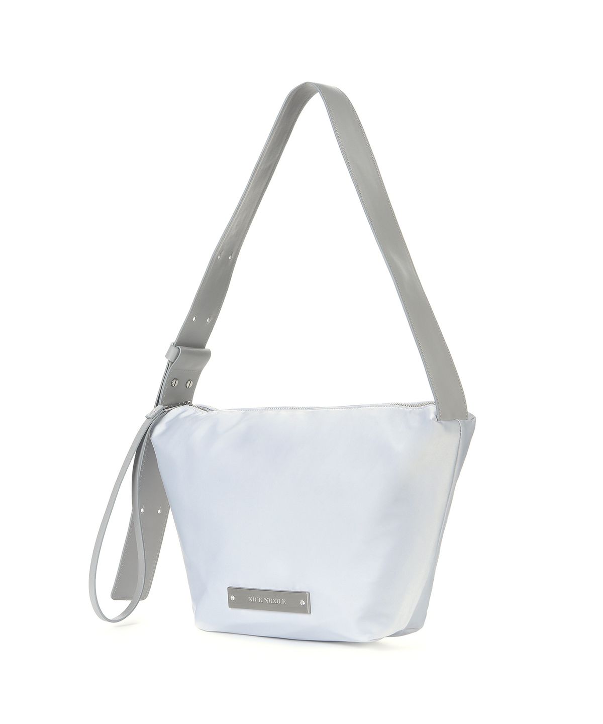 닉앤니콜(NICK&NICOLE) CRYSTAL NYLON MULTI WAY BAG_SILVER
