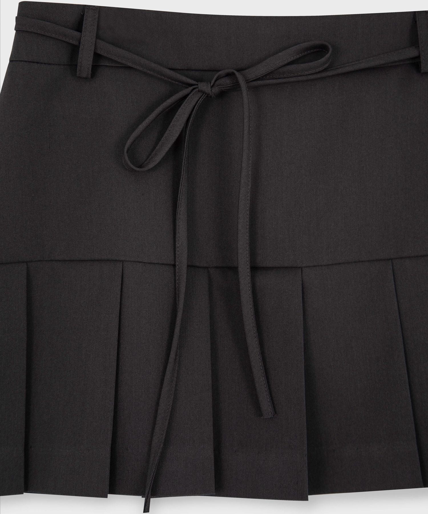 ★DIMANCHE★ PLEATS SKIRT GREY MUSINSA | DIMANCHE Pleated Skirt (Gray)