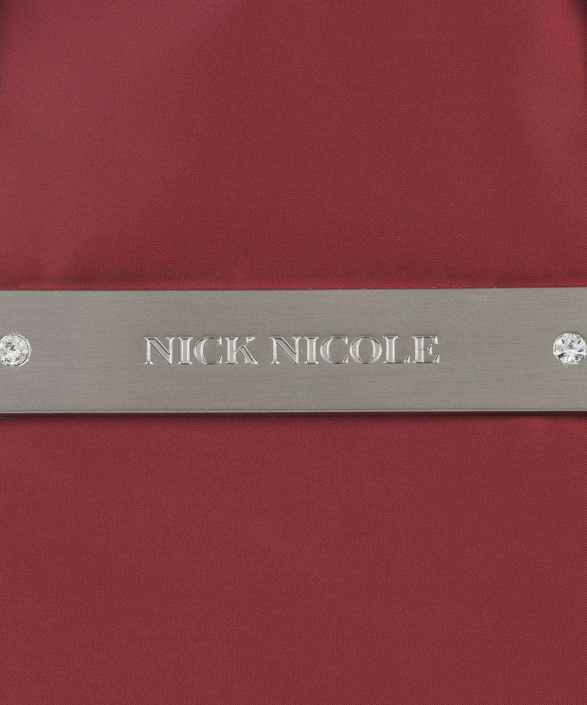 닉앤니콜(NICK&NICOLE) CRYSTAL NYLON COMBI BOSTON BAG_BURGUNDY