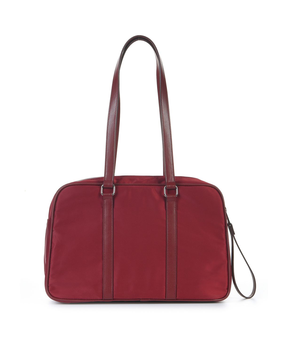 닉앤니콜(NICK&NICOLE) CRYSTAL NYLON COMBI BOSTON BAG_BURGUNDY