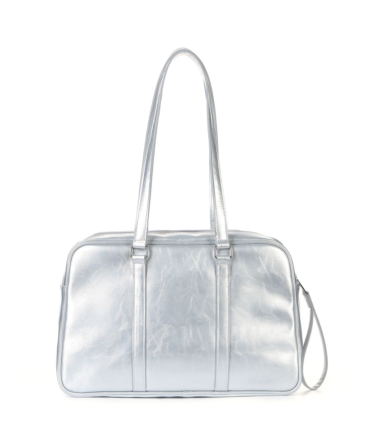 닉앤니콜(NICK&NICOLE) CRYSTAL LEATHER BOSTON BAG_SILVER