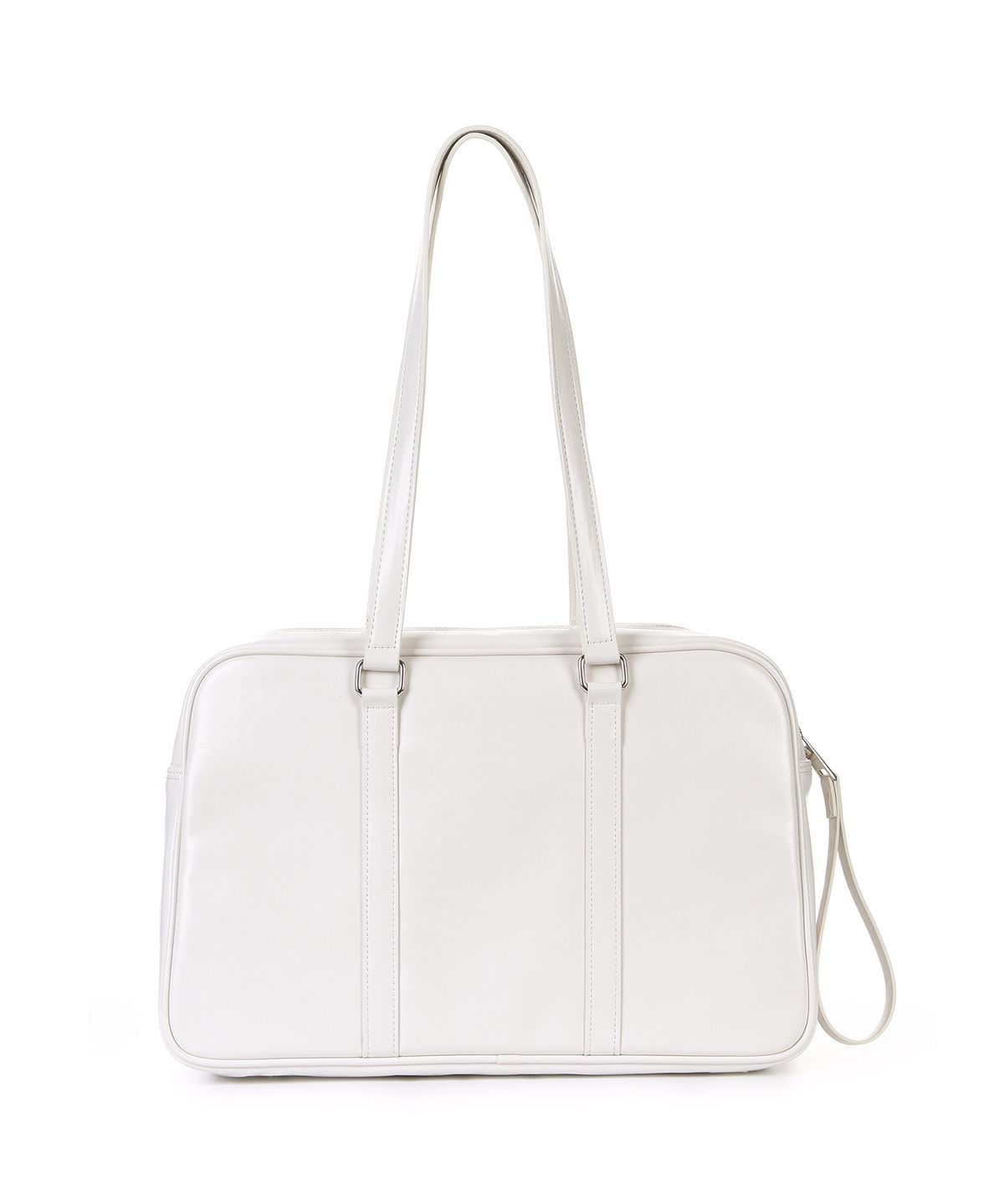 닉앤니콜(NICK&NICOLE) CRYSTAL LEATHER BOSTON BAG_CREAM