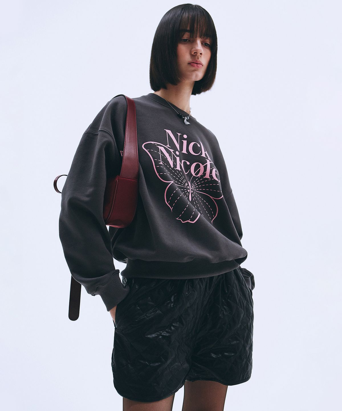 닉앤니콜(NICK&NICOLE) BUTTERFLY SIGNATURE SWEATSHIRT_5 COLOR