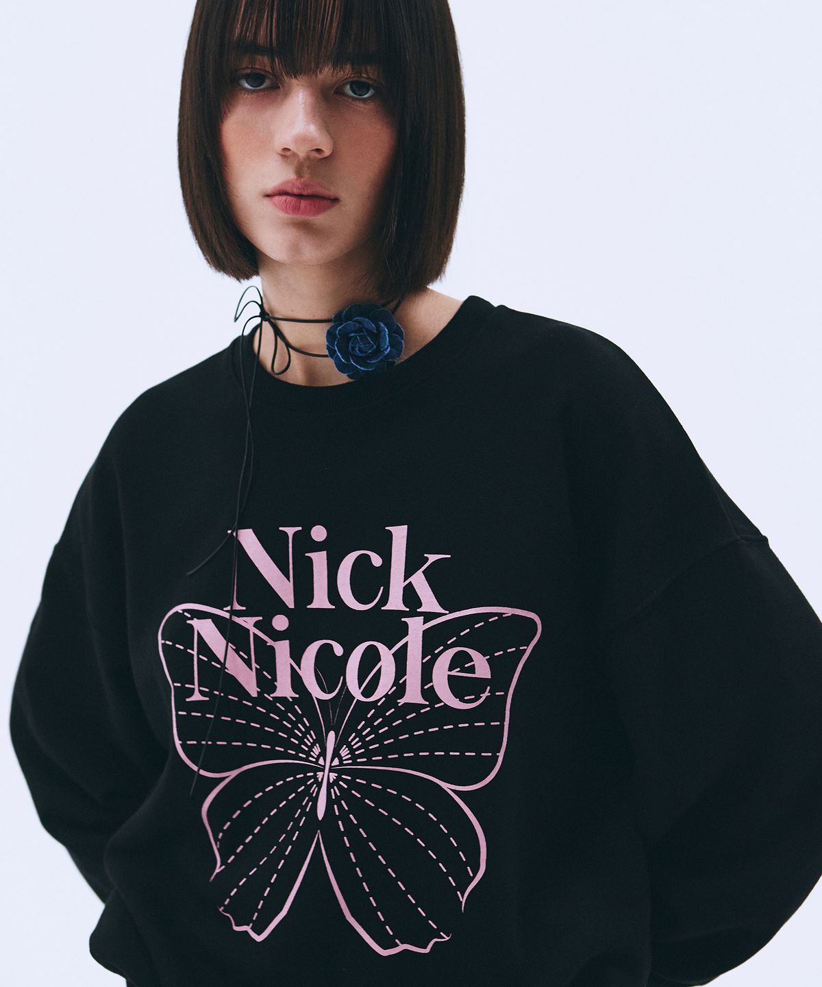 닉앤니콜(NICK&NICOLE) BUTTERFLY SIGNATURE SWEATSHIRT_24 COLOR