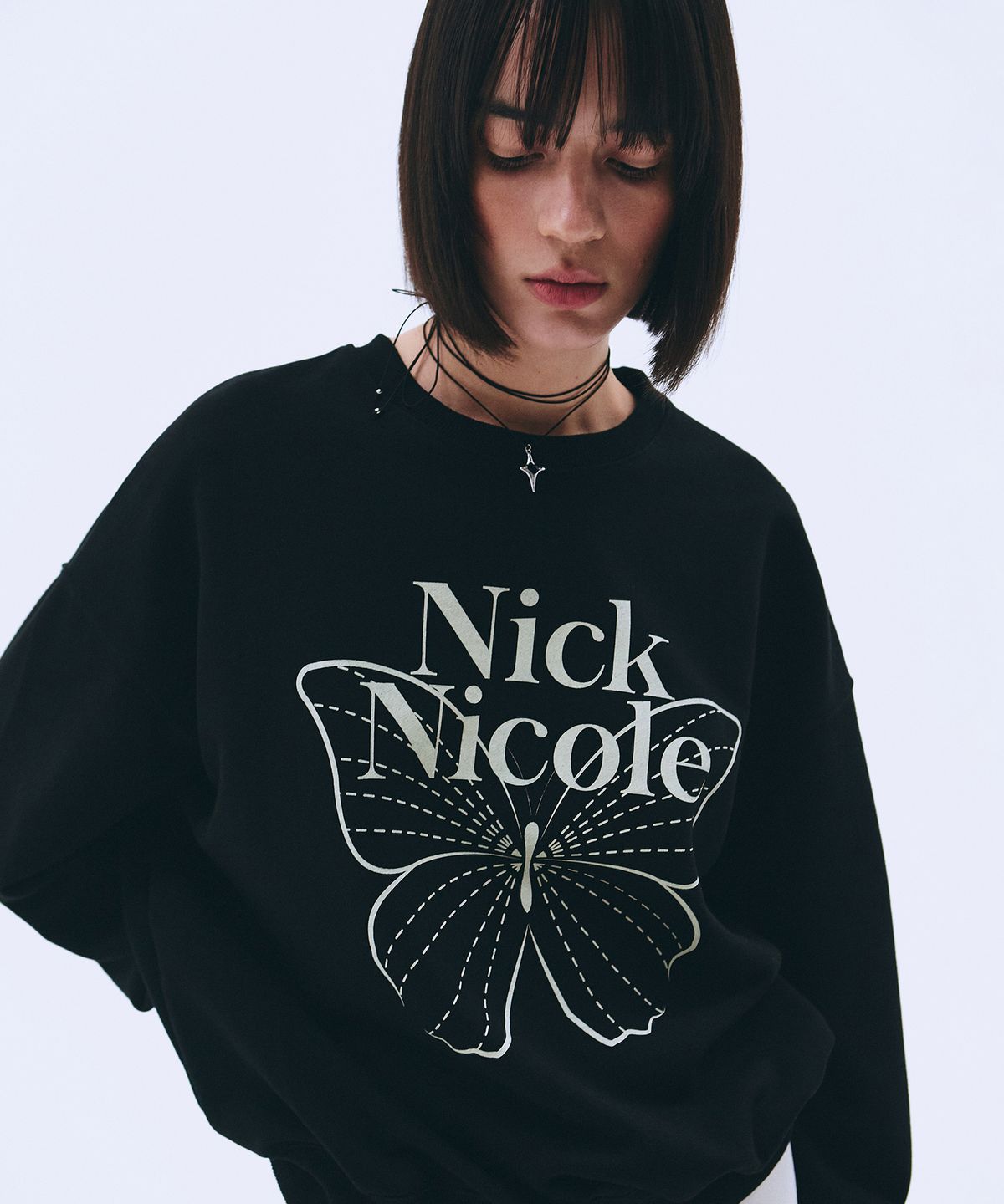 닉앤니콜(NICK&NICOLE) BUTTERFLY SIGNATURE SWEATSHIRT_24 COLOR