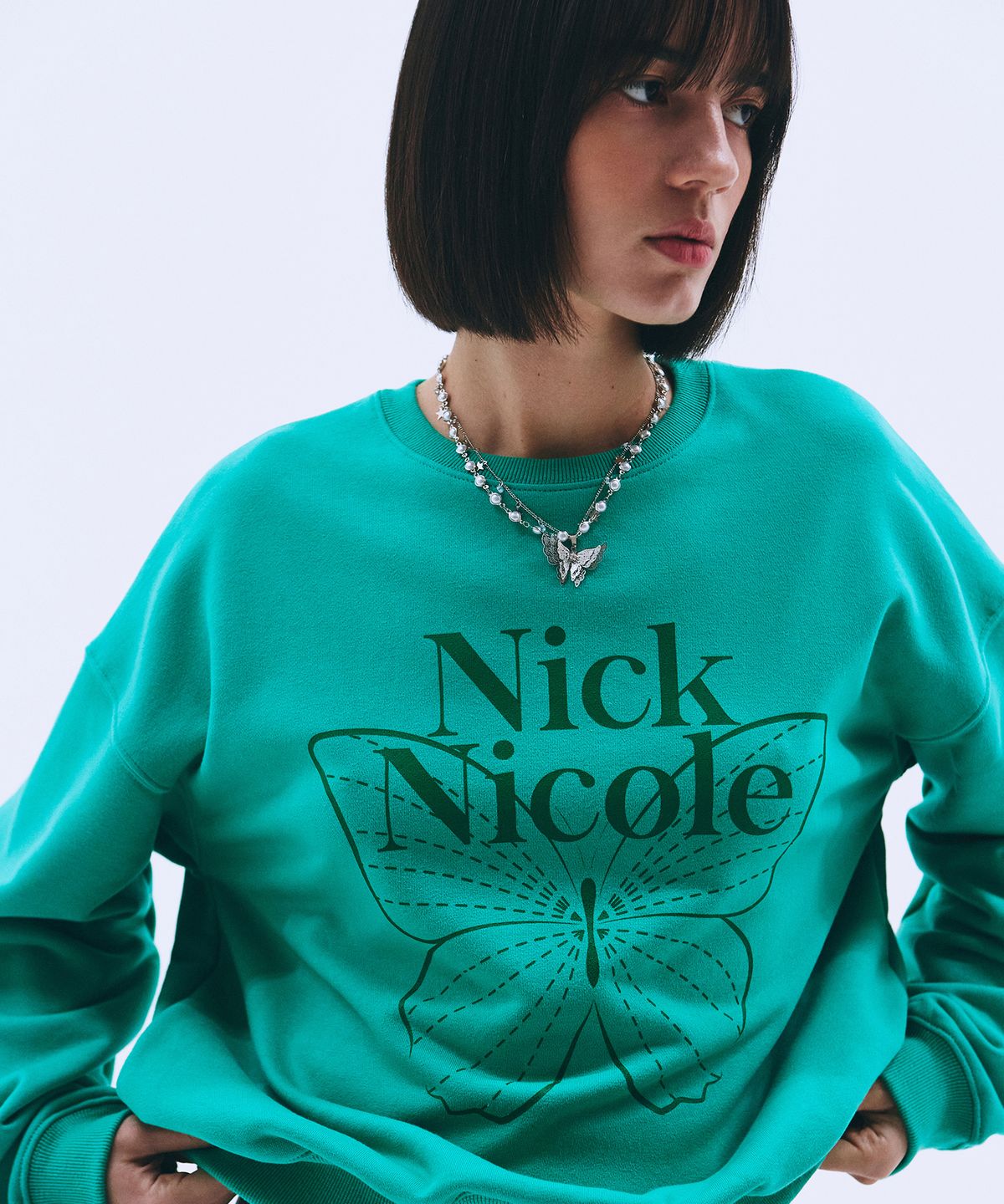 닉앤니콜(NICK&NICOLE) BUTTERFLY SIGNATURE SWEATSHIRT_24 COLOR
