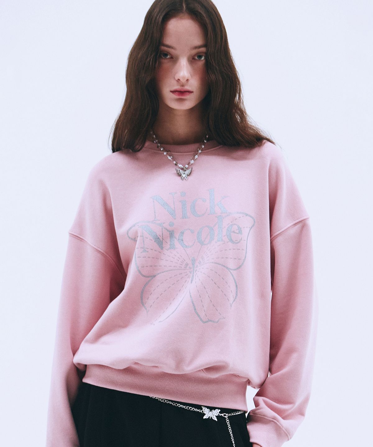 닉앤니콜(NICK&NICOLE) BUTTERFLY SIGNATURE SWEATSHIRT_24 COLOR
