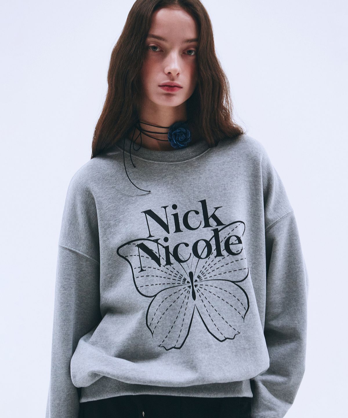 닉앤니콜(NICK&NICOLE) BUTTERFLY SIGNATURE SWEATSHIRT_24 COLOR