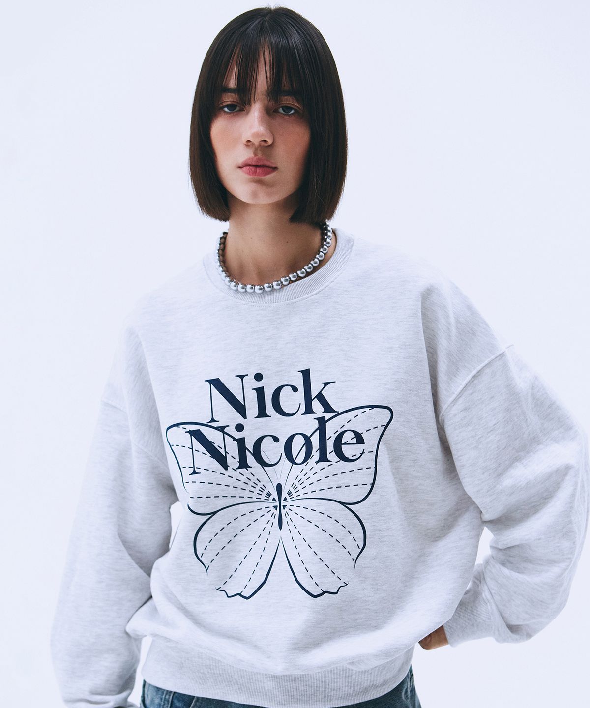 닉앤니콜(NICK&NICOLE) BUTTERFLY SIGNATURE SWEATSHIRT_24 COLOR