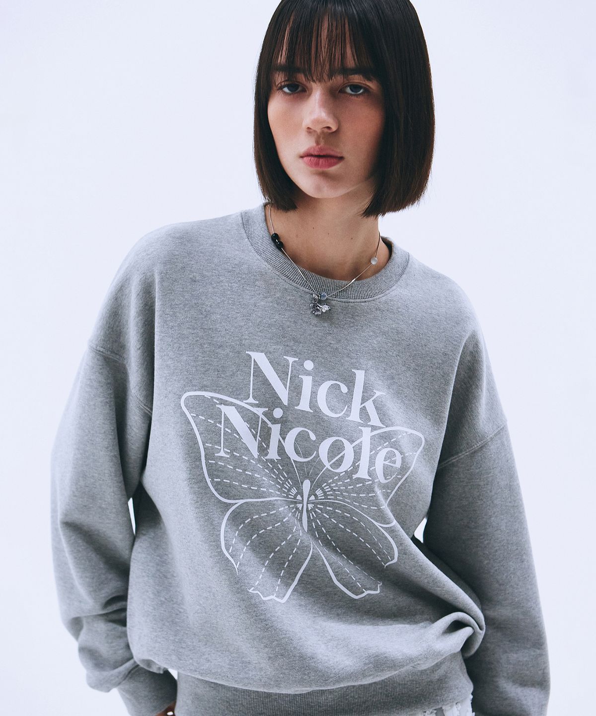닉앤니콜(NICK&NICOLE) BUTTERFLY SIGNATURE SWEATSHIRT_24 COLOR