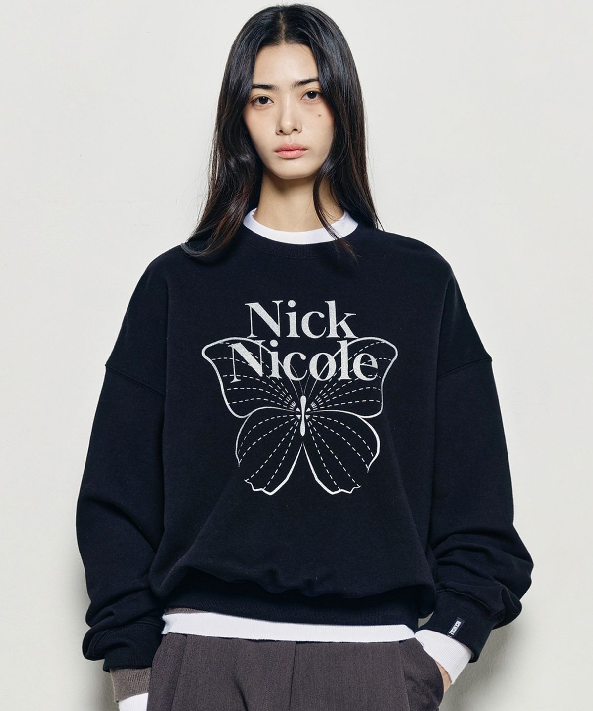 닉앤니콜(NICK&NICOLE) BUTTERFLY SIGNATURE SWEATSHIRT_24 COLOR