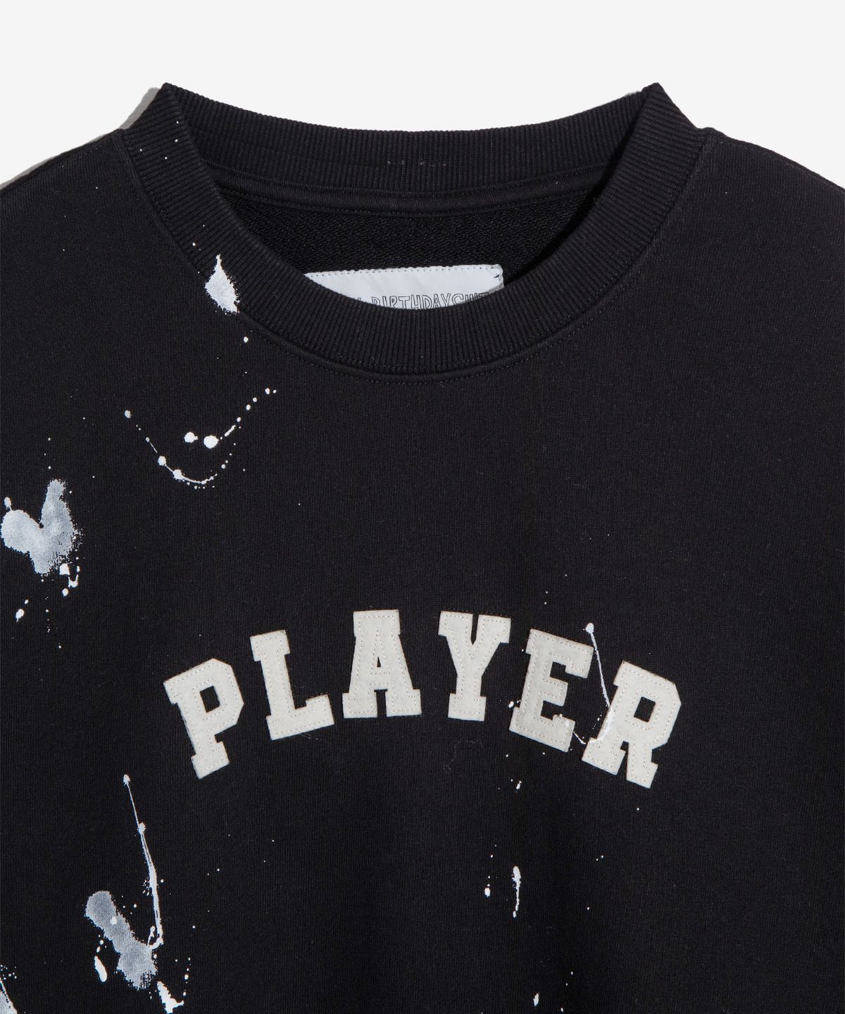 벌스데이수트(BIRTHDAYSUIT) JOBS SWEAT_PAINTED (BLACK)