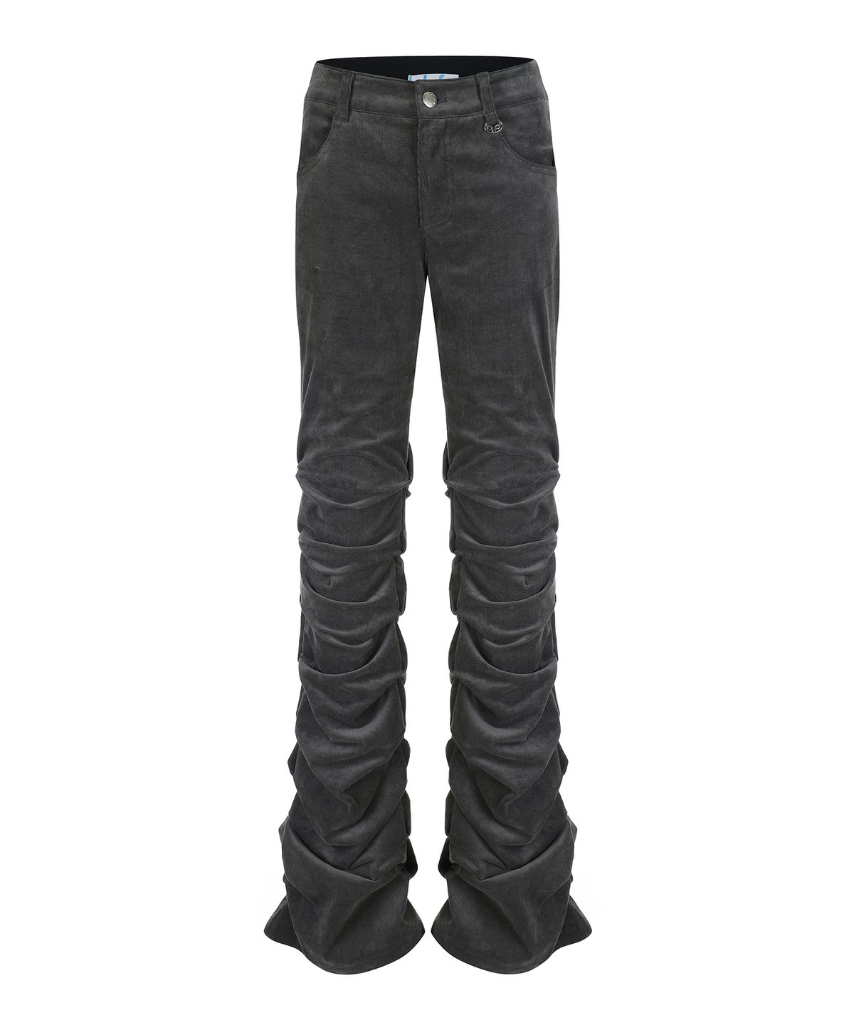 라라폭스(LALAFOX) CORDUROY SHIRRING PANTS CHARCOAL BP4WP004