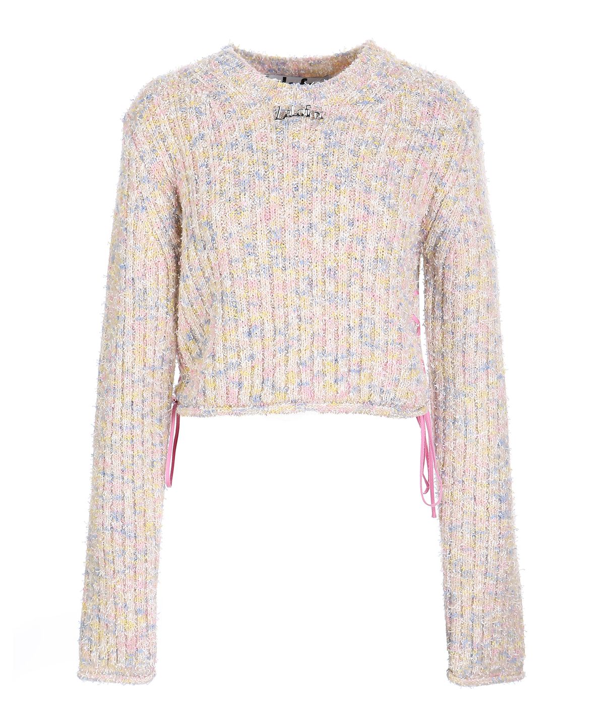 라라폭스(LALAFOX) MULITI CROP STRING KNIT BEIGE BP4KL003