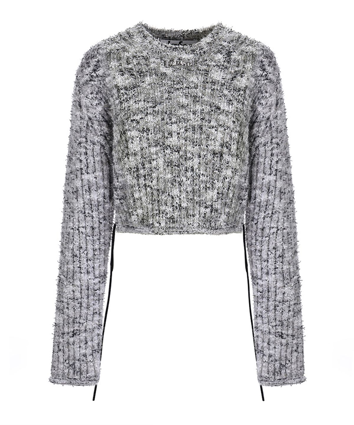 라라폭스(LALAFOX) MULITI CROP STRING KNIT CHARCOAL BP4KL004