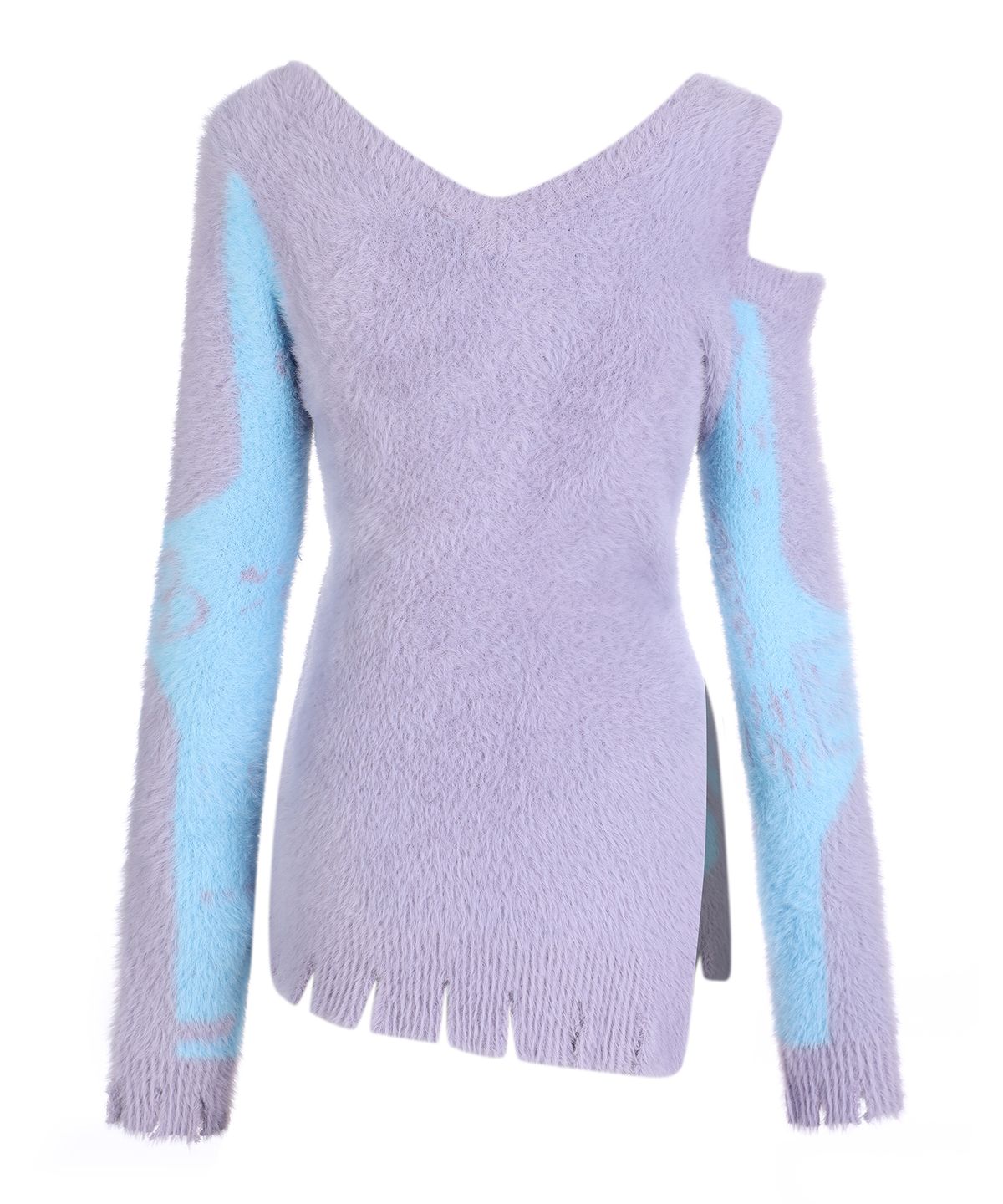 라라폭스(LALAFOX) LALA PRINTED CUT OUT KNIT BLUE BP4KL002