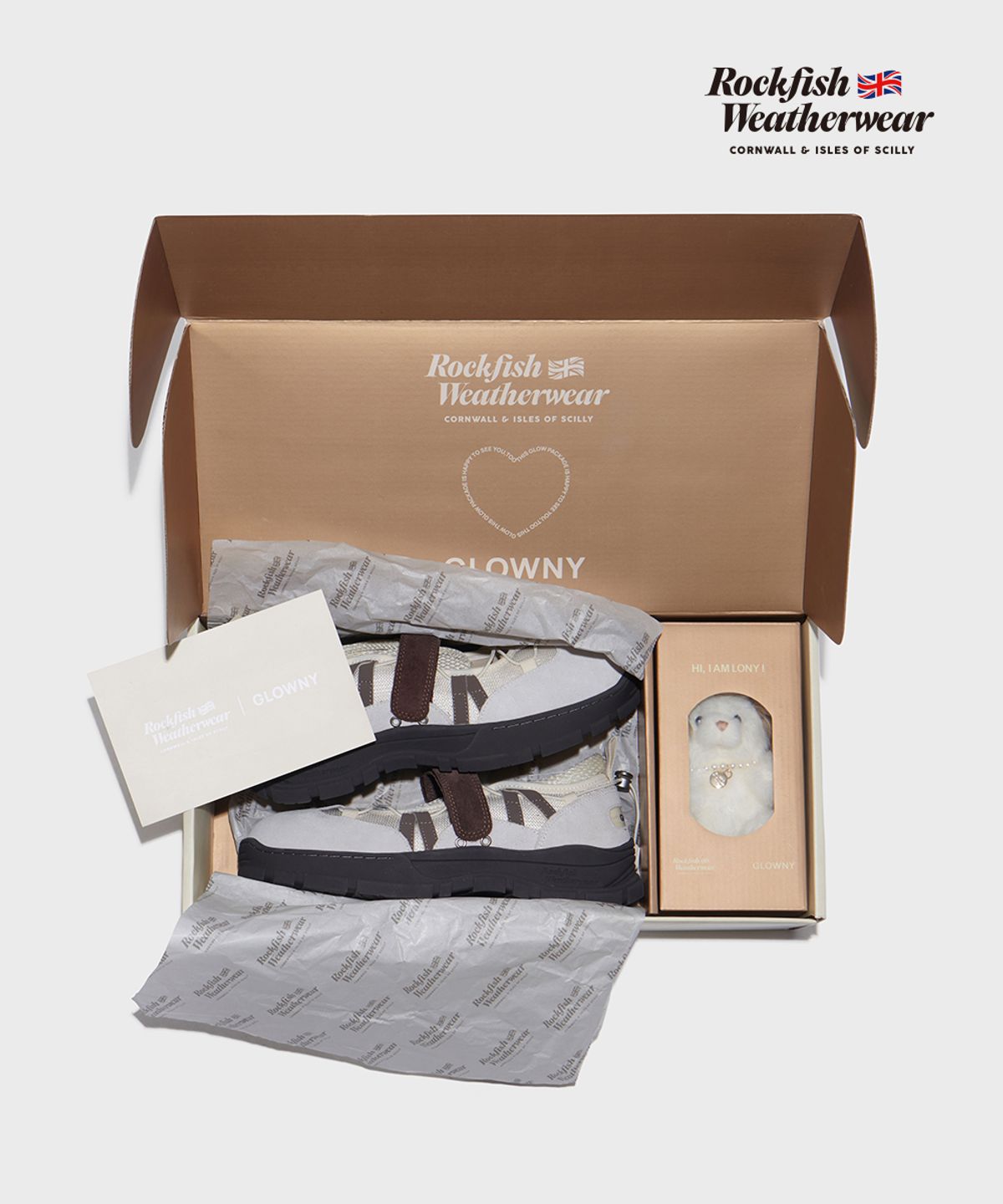 락피쉬웨더웨어(ROCKFISH WEATHERWEAR) [X GLOWNY] BRYN VELCRO SNEAKERS with LONY - IVORY
