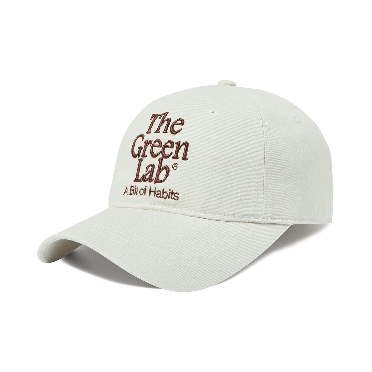 더그린랩(THE GREEN LAB) 더그린랩 자수 워싱 볼캡 [라이트 베이지]