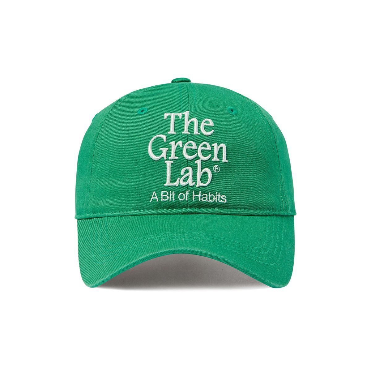더그린랩(THE GREEN LAB) 더그린랩 자수 워싱 볼캡 [그린]