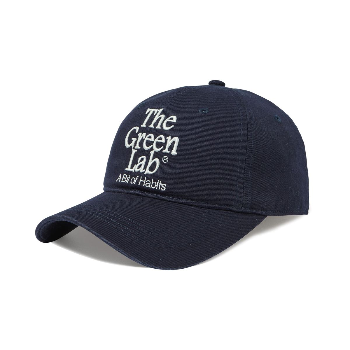 더그린랩(THE GREEN LAB) 더그린랩 자수 워싱 볼캡 [네이비]