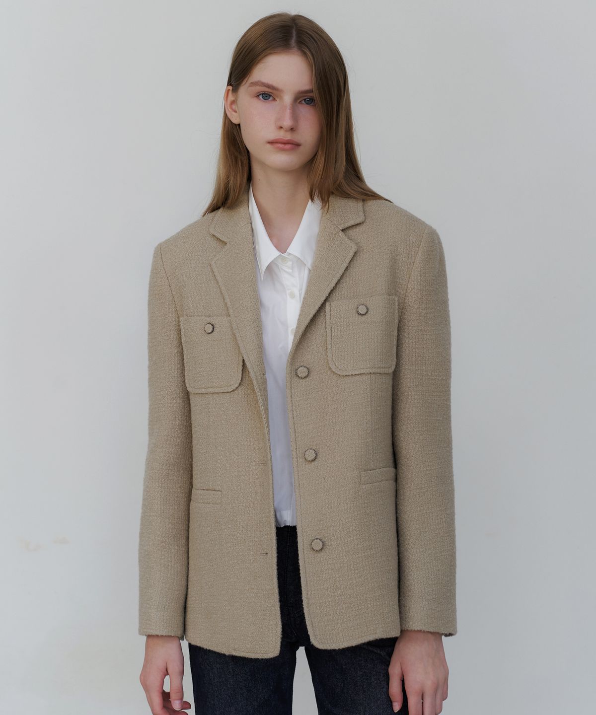 유라고(URAGO) Celina tweed wool jacket