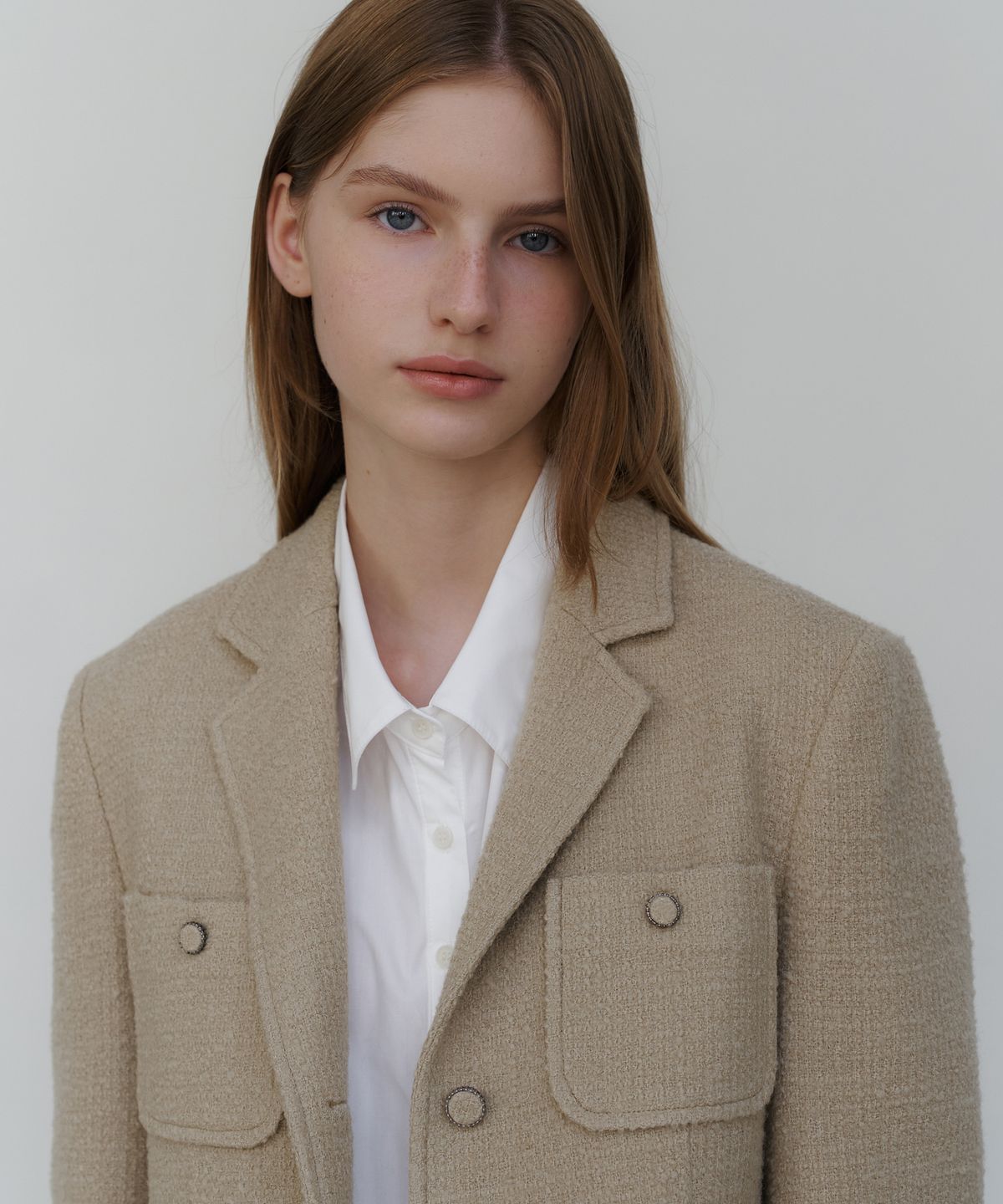 유라고(URAGO) Celina tweed wool jacket
