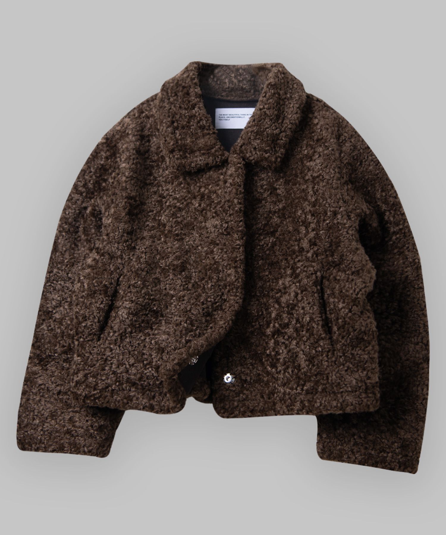 MUSINSA | SOME PLACE Fur Fleece Short Mustang Jacket Jumper