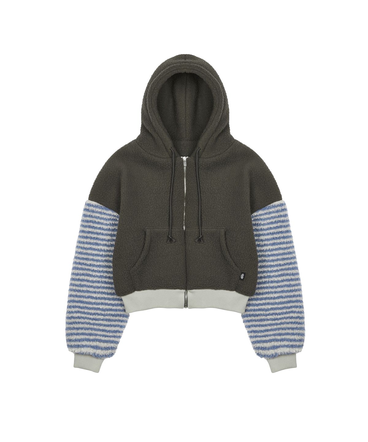러브이즈트루(LUVISTRUE) AM STRIPE ZIP UP(BROWN)