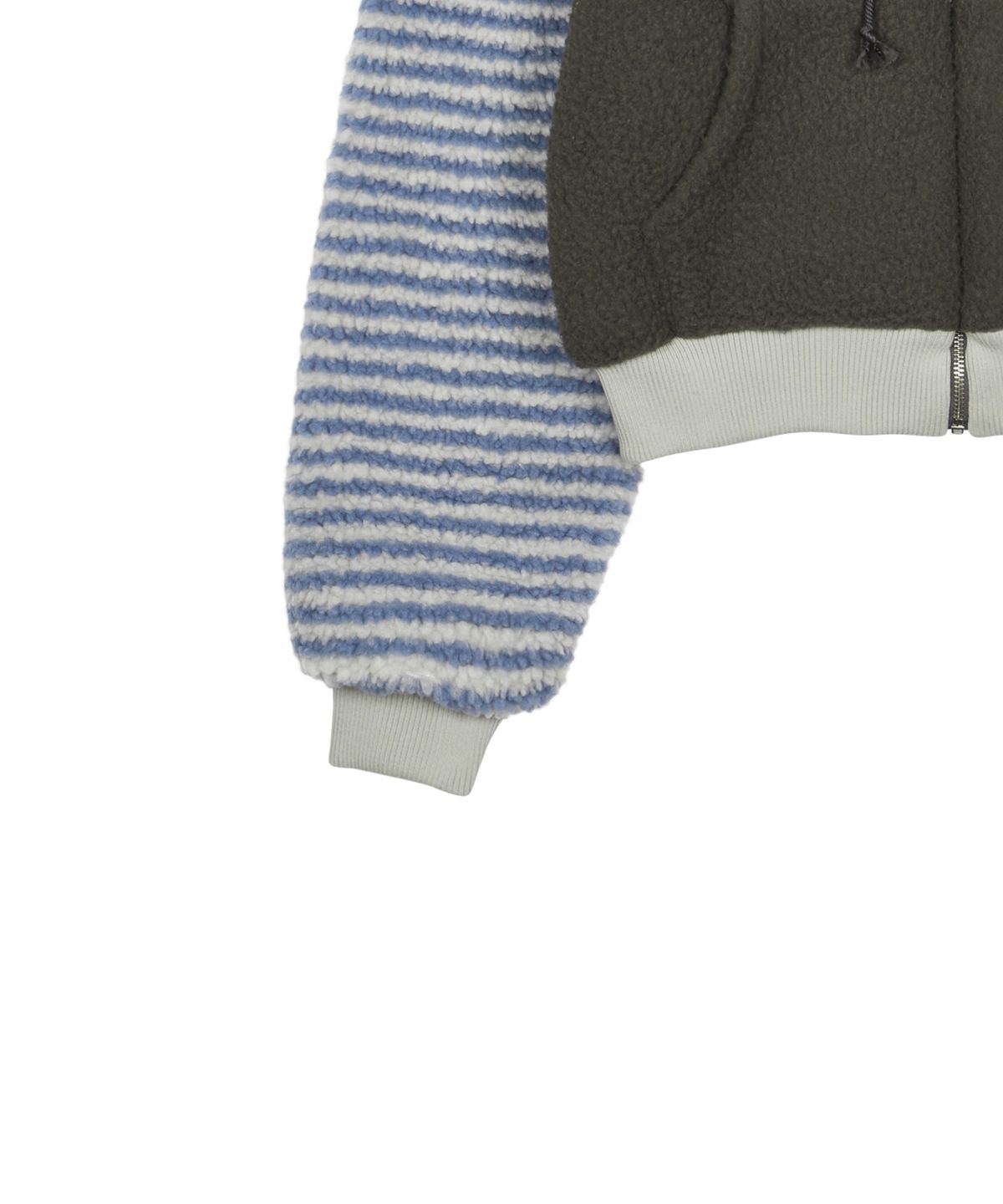 러브이즈트루(LUVISTRUE) AM STRIPE ZIP UP(BROWN)