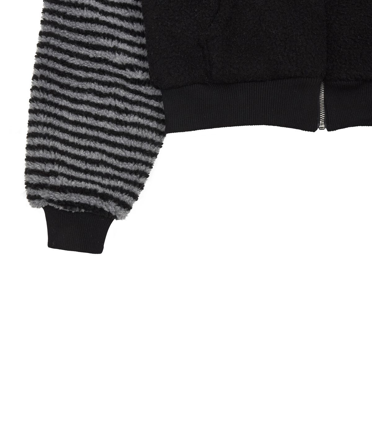 러브이즈트루(LUVISTRUE) AM STRIPE ZIP UP(BLACK)