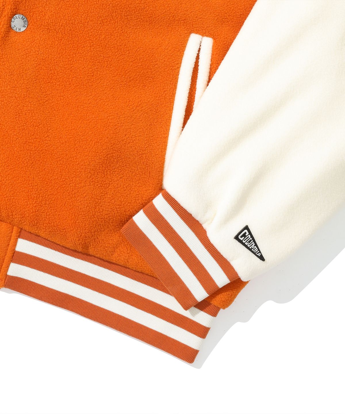 컬럼비아 유니버시티(COLUMBIA UNIVERSITY) C BOUCLE LOGO VASITY MEDIUM JACKET 오렌지