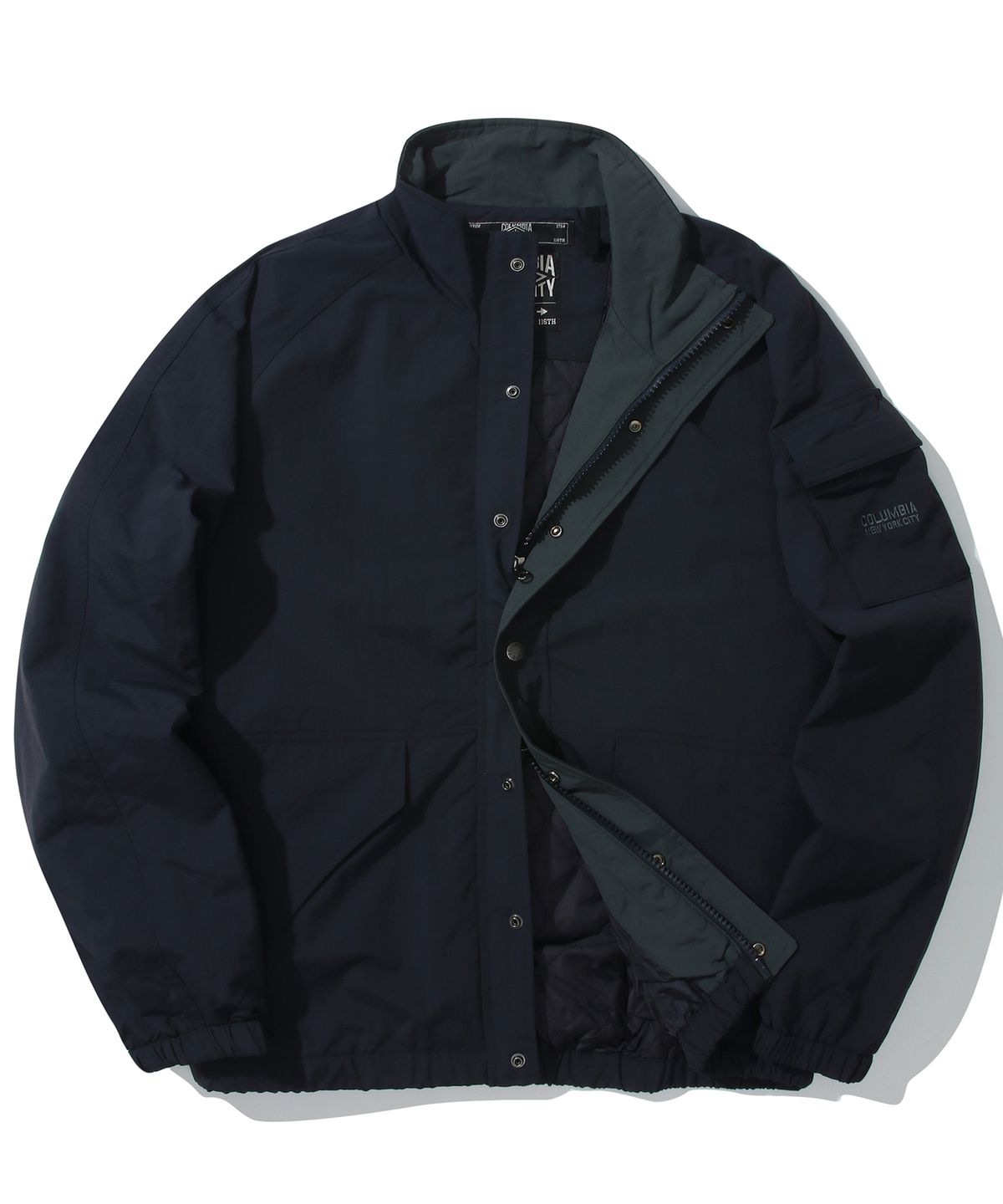 컬럼비아 유니버시티(COLUMBIA UNIVERSITY) NY BLACKSERIES POCKET NT MEDIUM JACKET 크라운네이비