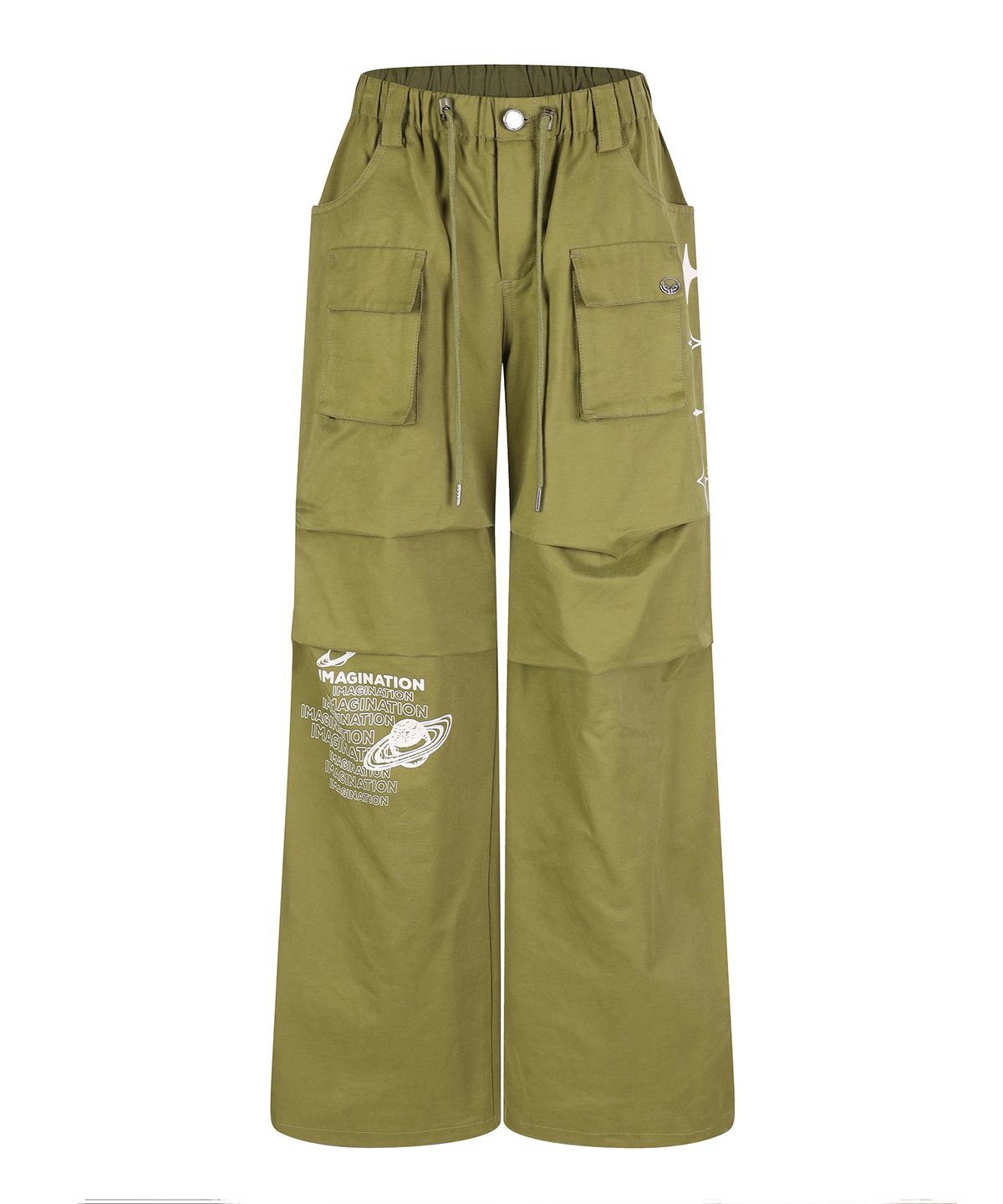 라라폭스(LALAFOX) PRINTING POCKET PANTS KAKI BP3WP012