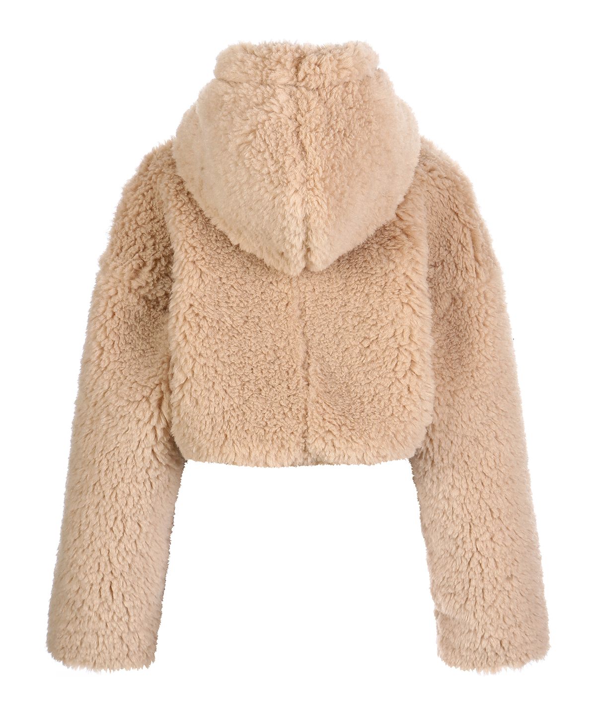 라라폭스(LALAFOX) LALA FUR HOODED BOLERO JACKET BEIGE BP4FJ001