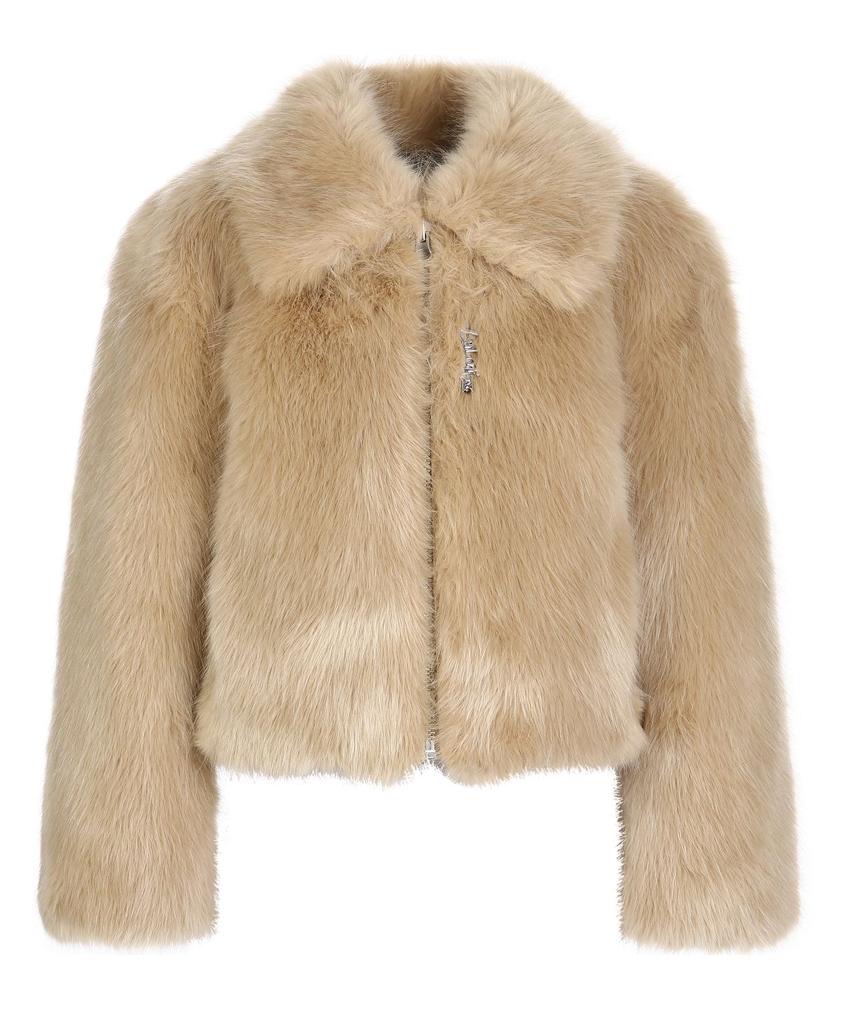 라라폭스(LALAFOX) FUR COLLAR JIP-UP JACKET BEIGE BP4FJ002